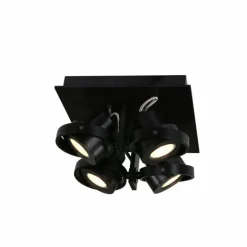 Plafonnier Steinhauer MEXLITE Noir, 4 lumières