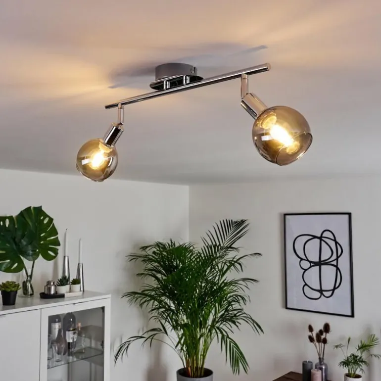 Plafonnier Stranderod Chrome, 2 lumières