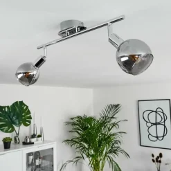 Plafonnier Stranderod Chrome, 2 lumières