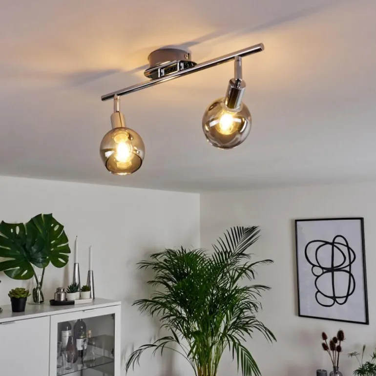 Plafonnier Stranderod Chrome, 2 lumières