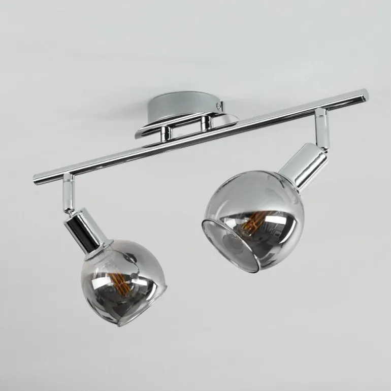 Plafonnier Stranderod Chrome, 2 lumières