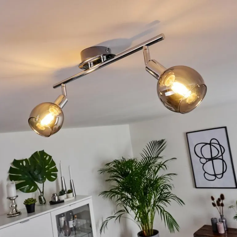 Plafonnier Stranderod Chrome, 2 lumières