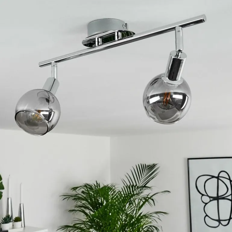 Plafonnier Stranderod Chrome, 2 lumières