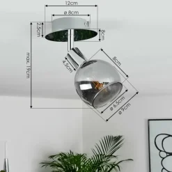 Plafonnier Stranderod Chrome, 1 lumière