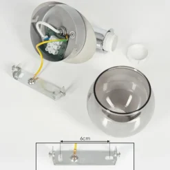 Plafonnier Stranderod Chrome, 1 lumière