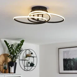 Plafonnier Sucre LED Noir, 4 lumières