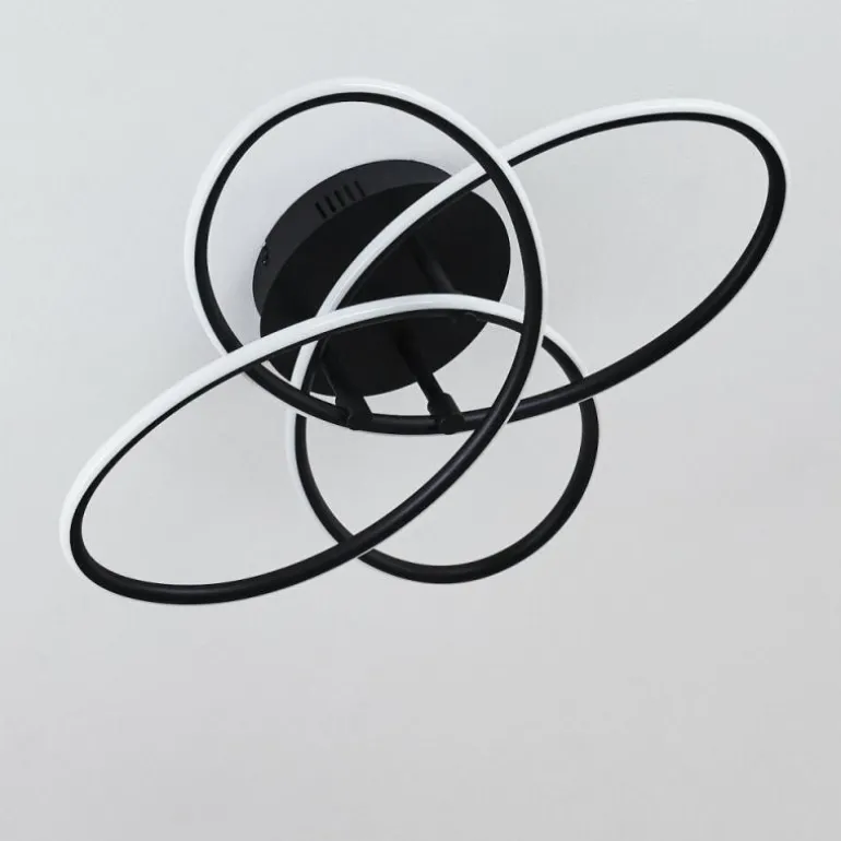 Plafonnier Sucre LED Noir, 4 lumières