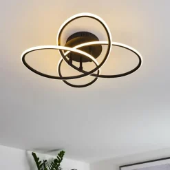 Plafonnier Sucre LED Noir, 4 lumières