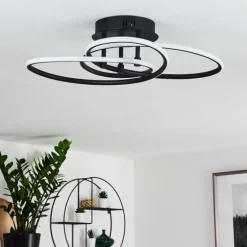 Plafonnier Sucre LED Noir, 4 lumières