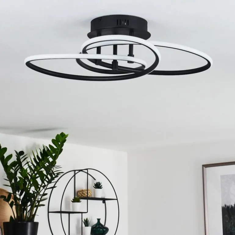 Plafonnier Sucre LED Noir, 4 lumières