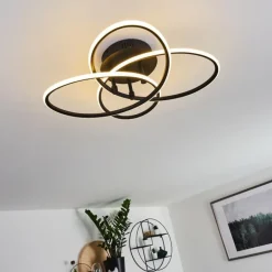 Plafonnier Sucre LED Noir, 4 lumières