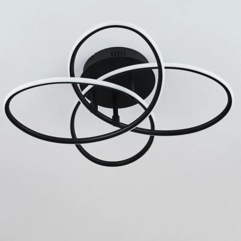 Plafonnier Sucre LED Noir, 4 lumières