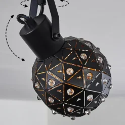 Plafonnier Sunasau Noir, 4 lumières