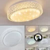 Plafonnier Suno LED Transparent, Blanc, 1 lumière