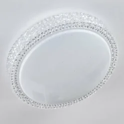 Plafonnier Suno LED Transparent, Blanc, 1 lumière