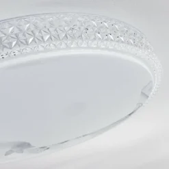 Plafonnier Suno LED Transparent, Blanc, 1 lumière, Télécommandes