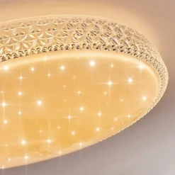 Plafonnier Suno LED Transparent, Blanc, 1 lumière, Télécommandes