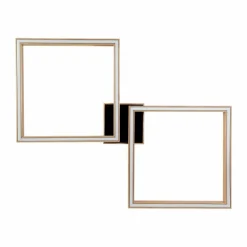 Plafonnier Surisultana LED Bois clair, Noir, 2 lumières