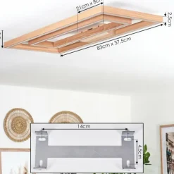 Plafonnier Surisultana LED Écru, 2 lumières