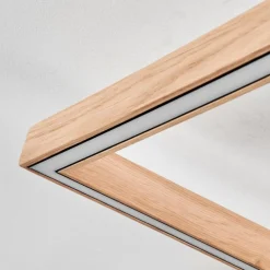 Plafonnier Surisultana LED Bois clair, Noir, 2 lumières