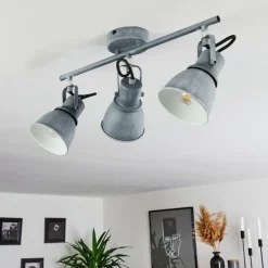 Plafonnier Susu Gris, 3 lumières