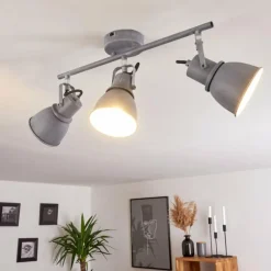 Plafonnier Susu Gris, 3 lumières