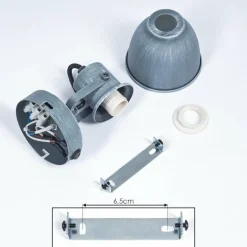 Plafonnier Susus Gris, 1 lumière