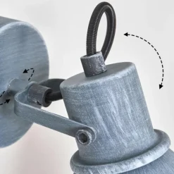 Plafonnier Susus Gris, 1 lumière