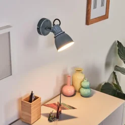 Plafonnier Susus Gris, 1 lumière