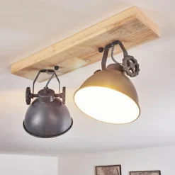 Plafonnier Svanfolk Bleu, Brun, Gris, Blanc, 2 lumières