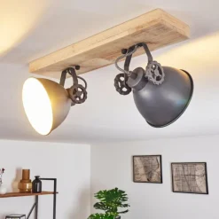 Plafonnier Svanfolk Bleu, Brun, Gris, Blanc, 2 lumières