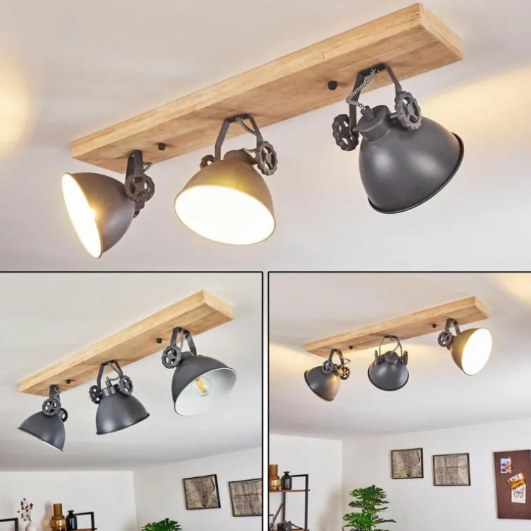 Plafonnier Svanfolk Bleu, Brun, Gris, Blanc, 3 lumières