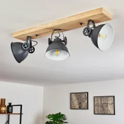 Plafonnier Svanfolk Bleu, Brun, Gris, Blanc, 3 lumières