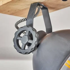 Plafonnier Svanfolk Bleu, Brun, Gris, Blanc, 3 lumières