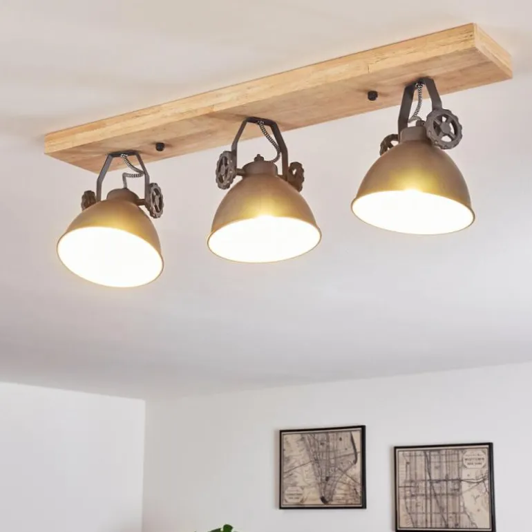 Plafonnier Svanfolk Bleu, Brun, Gris, Blanc, 3 lumières