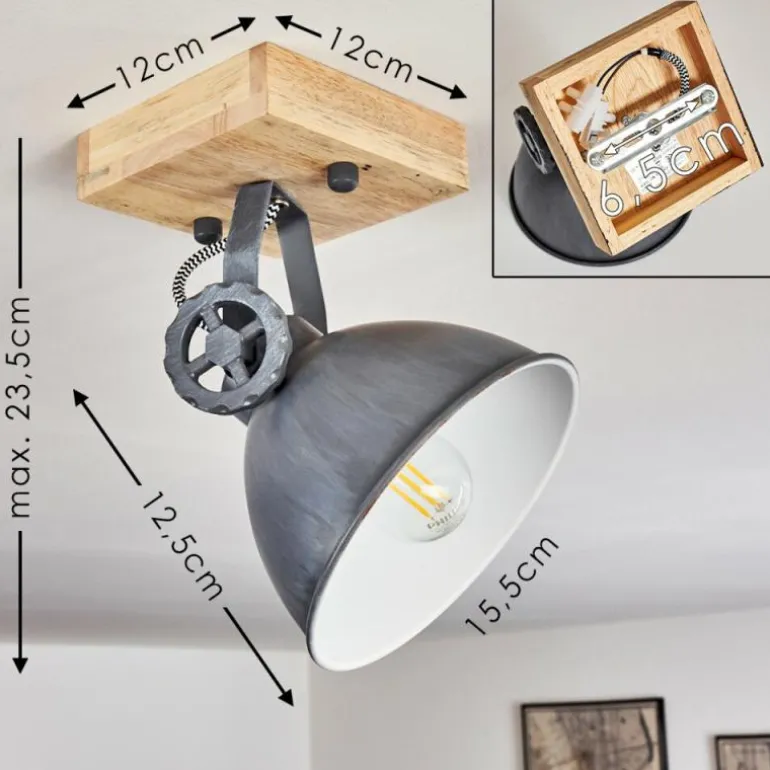 Plafonnier Svanfolk Bleu, Brun, Gris, Blanc, 1 lumière