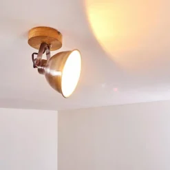 Plafonnier Svanfolk Bois clair, 1 lumière