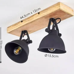 Plafonnier Svanfolk Bois clair, 2 lumières