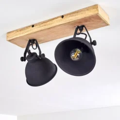 Plafonnier Svanfolk Bois clair, 2 lumières