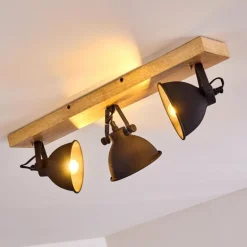 Plafonnier Svanfolk Bois clair, 3 lumières
