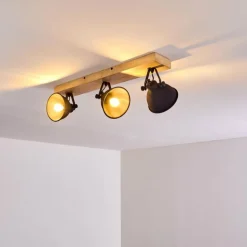 Plafonnier Svanfolk Bois clair, 3 lumières