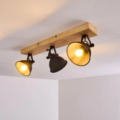 Plafonnier Svanfolk Bois clair, 3 lumières