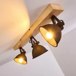 Plafonnier Svanfolk Bois clair, 3 lumières