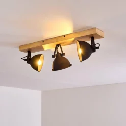 Plafonnier Svanfolk Bois clair, 3 lumières