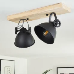 Plafonnier Svanfolk Bois clair, 2 lumières