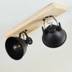 Plafonnier Svanfolk Bois clair, 2 lumières