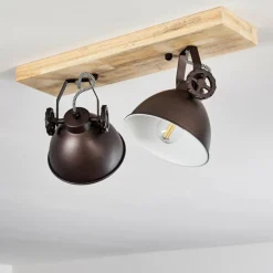 Plafonnier Svanfolk Brun, Noir, Blanc, 2 lumières