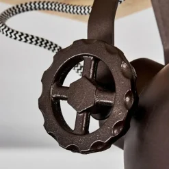 Plafonnier Svanfolk Brun, Noir, Blanc, 2 lumières