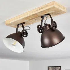 Plafonnier Svanfolk Brun, Noir, Blanc, 2 lumières