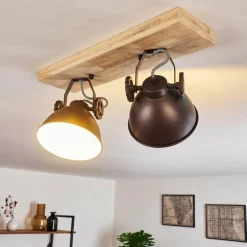 Plafonnier Svanfolk Brun, Noir, Blanc, 2 lumières